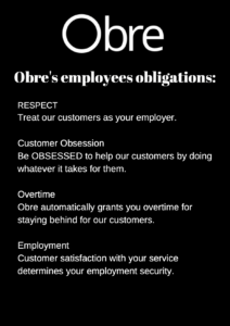 Obre employee obligations